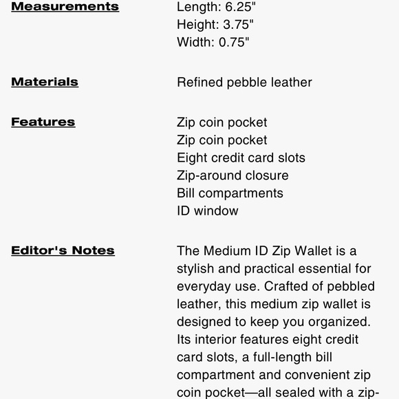 Coach Wallet color Taupe Medium Zip-Around Gold Hardware Pebbled Leather - Picture 15 of 15